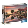 Image de Clementoni - Puzzle pour Adultes 1500 Pièces, HQC Zaanse Schans Compact Box, Fabriqué en Italie, 31734