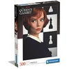 Image de Clementoni - 35131 - Netflix - Le Jeu de la Dame - Jeu de Création et Logique pour Enfants - à Partir de 10 Ans et Plus - Puzzle avec Les Personnages de la Série - 500 Pièces