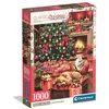 Image de Puzzle 1000 pièces - Clementoni - Christmas Fire - Sapin de Noël cheminée et cadeaux - 70x50 cm - Poster Inclus - Dès 14 ans