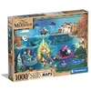Image de Clementoni The Story Maps Little Mermaid Adulte 1000 pièces, Personnage Disney, Dessin animé, Puzzle Princesse-fabriqué en Italie, 39664, Multicolore, Medium