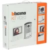 Image de Bticino BT364618 Kit Portier Vidéo Couleur Classe 100 Basique avec Écran 5pouces et Boucle, Inductive Blanc