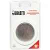 Image de Bialetti 0800006   Set di 3 guarnizioni + Filtro per caffettiere Italiane da 12 Tazze, Metallo Bianco