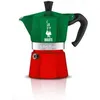 Image de Cafetière italienne - BIALETTI - Moka Express Italia - Tous feux sauf induction - 3 tasses - 100 ml - Vert / Rouge