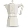 Image de Cafetière Italienne - BIALETTI - MOKA Exclusive - 6 tasses - Crème - Aluminium verni