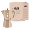 Image de Bialetti Moka Exclusive Octagonal Induction 6 Tasses   Cafetière Espresso en Aluminium et Acier, Sable du Désert   Compatible Gaz et Induction