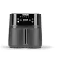 Image de nutribullet Crisplite NBA0611DG, Airfryer, Friteuse à Air Chaud 6L, Température Numérique 80-200°, sans PFAS, 6 Préréglages Automatiques, Tactile, Panier Lavable au Lave-Vaisselle, 1700W, Noir Mat