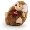 Image de Trudi, Fluffies, Peluche aux Poils Longs, 18 cm de Haut, Hérisson, TUD16000, Marron