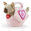 Image de Trudi Chat dans Sac Rose avec Coeurs Animaux en Peluche dans Un Sac de Mode transportable. Idée Cadeau Tendance | 12x17x26cm XS Fashion Pets | modèle 29716