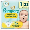 Image de PAMPERS Premium Protection Couches taille 1 (2-5 kg) 33 couches