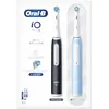Image de Oral-B IO 3 Lot De 2, Brosses a Dents Électriques Noire et Bleue, 2 Brossettes, 1 Étui De Voyage