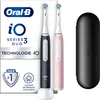 Image de Oral-B Brosses à Dents Electriques iO 3 Duo, 2 Brossettes, Noire et Rose