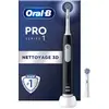 Image de Brosse à dents électrique ORAL-B Pro 1 Noire Cross Action + 1 bros