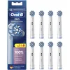 Image de Oral-B Pro Sensitive Clean Lot de 8 brossettes de rechange, originales, pour nettoyage des dents en douceur, avec poils en forme de X, fabriquées en Allemagne, blanches
