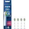Image de Oral-B Pro Floss Action Lot de 4 têtes de brosse à dents électrique en forme de X et poils interdentaires pour enlever la plaque dentaire en profondeur, blanc