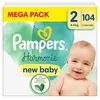Image de Pampers New Baby Harmonie 104 Couches Taille 2 (4-8 kg)