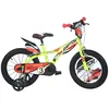 Image de Dino Bikes Vélo Enfant Garçon Raptor 14 Pouces Freins sur Le Guidon Jaune