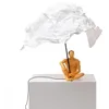 Image de LAMPADA IN RESINA E METALLO LOVE IS A VE