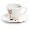 Image de Seletti Kintsugi Tasse avec Soucoupe en Porcelaine et Or 24 carats Mod. 3