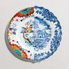 Image de SELETTI Assiette à fruits en porcelaine Ø 20 H.1,6 "Hybrid-Valdrada