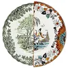 Image de Seletti Assiette plate en porcelaine Ø 27,5 H.2,3 "Hybrid-Hypatie