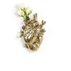 Image de SELETTI Love in Bloom Gold, Porcelain Heart Vase