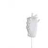 Image de SELETTI Applique LED Heart Lamp en porcelaine, blanche