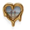Image de Seletti Melted Heart Miroir Cadre Or