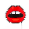 Image de Seletti Blow Neon Lamp Mouth lampe murale avec des lèvres lumineuse rouge