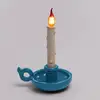 Image de SELETTI Lampe de table déco LED Grimm Bugia bougie bleue