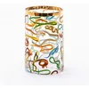 Image de SELETTI Vase en verre Design : TOILETPAPER HOME Transparent avec motif de serpent Ø 9 cm x H 14 cm