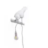 Image de SELETTI Bird Lamp applique murale LED, regard à gauche, blanc