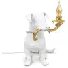 Image de SELETTI Lampe de table déco LED Rio, chien en blanc