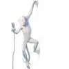 Image de Seletti 14881 Lampe Monkey Singe suspendu à hauteur 5 cm, Résine, blanc, 37 x 20,5 x 76,5 cm