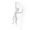 Image de SELETTI Applique déco LED Monkey Lamp, blanche, gauche