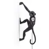 Image de Seletti The Monkey Lamp Hanging Lampe singe Noir droit