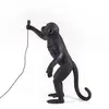 Image de SELETTI Lampe terrasse déco LED Monkey Lamp debout noir