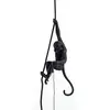 Image de SELETTI Monkey Lamp Suspension LED noire