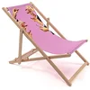 Image de Seletti Chaise longue Serpenti Deck Chair Lipstick Pink