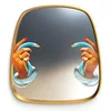 Image de Seletti Miroir avec cadre en bois 54 cm x 59 cm   Main   Serpents