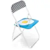 Image de Seletti Blow Egg Chaise Pliante avec décor Oeuf
