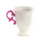 Image de SELETTI Tasse I-Wares, blanc / rose, 300 ml, porcelaine