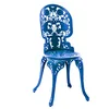 Image de Seletti Industry Collection Fauteuil en aluminium Seletti Bleu ciel Ø 40 x 40 cm Hauteur 45/92 cm