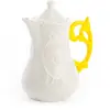 Image de SELETTI Théière I-Wares, blanc / jaune, 1,2 litre, porcelaine