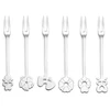 Image de Guzzini - Lot de 6 fourchettes à apéritif Love acier - 16x16x2 cm OS