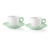 Image de Guzzini - Ensemble de 2 tasses à café avec soupe Everyday vert mauve - 9x12,5x12,5 cm OS