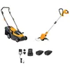 Image de Stiga Collector 136e Kit + GT 100e - Tondeuse à Gazon à Batterie et Coupe-Bordures