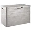 Image de TOOMAX Coffre Multibox Woody's 160L porte-bagages pour extérieur, effet bois, Dimensions : 77,5 x 44,5 x 52,7 h, Art.186 (gris tourterelle) (160 L - 77,5 x 44,5 x 52,7 h, gris tourterelle)