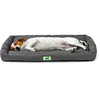 Image de Ferplast Panier Chien Coussin Chien Moyen Taille Tissu anti-rayures Matelas pour chien imperméable 76 x 53 x 5 cm.Noir