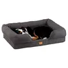 Image de Ferplast Coussin pour chien en mousse à mémoire de forme - Matelas orthopédique lavable pour chien - 93 x 73 x 22,5 cm - Gris