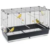 Image de Ferplast Volière Cage à Oiseaux PIANO 8 Grande Cage pour Oiseaux, Canaris, Pinsons, Perruches Ondulées, Inséparables, en Métal, Accessoires inclus Mangeoires rotatives Perchoirs, 118 x 59 x h 75 cm.
